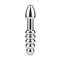 WENWING Metal Beads Amal Stainless Steel Deluxe B'ut.t Pùg Heavy Duty Amal Plug Polished Plug Beaded Shower Enema Pocket Massager Six Toys for Men Women