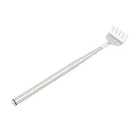 uxcell Stainless Steel 5 Sections Telescopic Back Scratcher 50cm Length