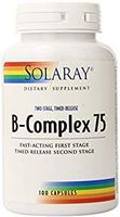 Solaray B Complex Two Stage Time Released Supplement, 75mg, 100 Count by Solaray