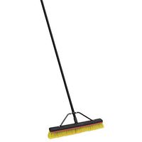 1524a-1 24" Push Broom with Squeegee Brown Wood