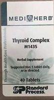 Standard Process MediHerb Thyroid Complex 40 Tablets