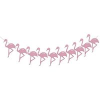 MonkeyJack Hawaiian Flamingo Wooden Bunting Banner Summer Party Luau Decor Garland - Pink