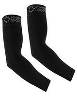 Athletec Sport Compression Arm Sleeve (20-30 mmHg) for Basketball, Baseball, Football, Cycling, Golf, Tennis, Arthritis, Tendonitis - Size Large/X-Large in Black (One Pair)