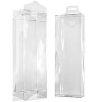 VViViD Clear Plastic Gift Packaging 10.5 Inches x 3.5 Inches x 1.5 Inches Box 3 Unit Set