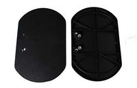 CP021PA Black Plastic Calf Pads, Universal MOUNTING Holes FIT Most WHEELCHAIRS with ELEVATING Leg Rests