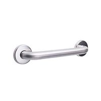 CSI Bathware BAR-SB42-TW-125-SA Stainless Steel 42-Inch Grab Bar with Straight Safety Bar and Concealed Flanges, Satin Finish