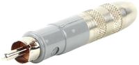 Switchcraft 336AX 1/4-Inch Mono Female to RCA Male Adapter, Nickel Finish