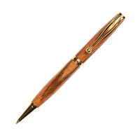 Comfort Twist Pen - 24kt Gold - Zebrawood