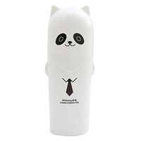 Meolin Portable Travel Toothbrush and Toothpaste Plastic Storage Box Protective Cover,White panda,2.551.777.6in