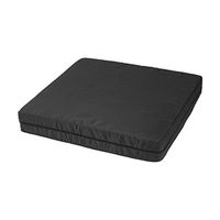 DMI Hypoallergenic Natural Pincore Latex Foam Comfort Seat Cushion Support for Chairs and Wheelchairs with Nylon Oxford Cover, 16 x 18 x 3 inches, Black