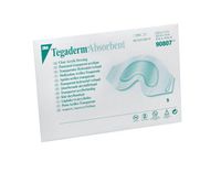 3M Tegaderm Absorbent Clear Acrylic Dressing, Sacral Design 90807, 20 Pads (Pack of 4)