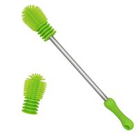 Silicone Bottle Brush - Baby Bottle Cleaner Brush, Water Bottle Brush and Travel Bottle Brush, with an Extra Brush Head