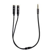 3.5mm3.5mm Jack Headphone Mic Audio Splitter Gold-Plated Aux Extension Adapter Cable Cord for Computer PC Microphone
