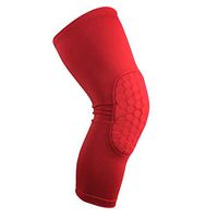 Hunputa Upgrade Version Basketball Knee Pads, Compression Kids Adult Pads Crashproof Volleyball Football Cycling Long Leg Knee Sleeves Protector Gear