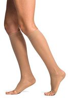 SIGVARIS Women’s Style Sheer 780 Open Toe Calf-High Socks 20-30mmHg