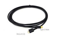 Duttek Type C(USB C) Male to USB 3.0 Micro-B 3.1 Cable for Charge&Sync Black,0.5m/1m/1.8m (1.8m/6feet)