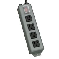 POWER STRIP - 4 NEMA 5-15R - WABER BY TRIPP LITE POWER STRIP METAL