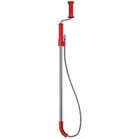 RIDGID 59802 K-6 DH Toilet Auger, 6-Foot Toilet Auger Snake with Drop Head to Clear Clogged Toilets with Hard Angles