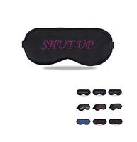 perfect trade Natural Silk Sleep mask & Blindfold,Cute Sleep mask,Eye mask for Sleeping, Funny Sleep mask,Shut up mask,100% Silk Sleep Mask for A Full Night's Sleep,Sleep mask for Women (Shut up red)