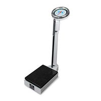 Lcxliga Health Meter Digital Medical Scale,with Height Rod Mechanical Physician Bathroom Scales,Height/Weight Healthy Monitors