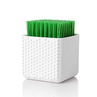 Silicone Laundry Brush Scrub Multi-use Household Cloth Washing Brush Dual-use Scrubbing Brush for Clothes Underwear Shoes, Plastic Soft Cleaning Tool (White)