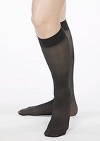 Allegro 8-15 mmHg Essential 81 Sheer Support Knee High Hose (Black) Medium