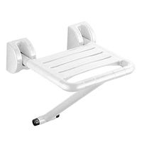 Daily necessities LTD Wall-Mounted Shower Chair, Elderly Disabled Pregnant Women Luminous Shower Stool, Balcony Sleek Non-Slip Comfortable Folding Chair, Bearing Weight 180KG