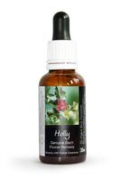 Holly Bach Flower Remedy Large 30ml. Genuine Traditionally Made Essence