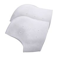 5 Pairs Plantar Fasciitis Insert Heel Protectors, Breathable Silicone Heel Guard Gel Cups Pads Set for Achilles Tendonitis, Arch Support, Cracked Heels, Bone Spur Pain Relief Heel Cushion Foot Sleeves