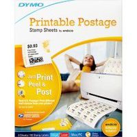 Newell Rubbermaid, Inc Dymo Printable Postage Stamp Label - 192 / Pack - 24/sheet - Laser, Inkjet - White