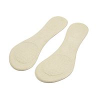 uxcell 1 Pair Skin Color Fabric Surface Gel Comfort Lady Feet Support Pads Shoes Insole