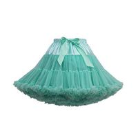 Theoylos Women's Tutu Vintage Tulle Skirt Ladies Ballet Bubble Dance Skirts Fashion Pleated High Waisted Tutu
