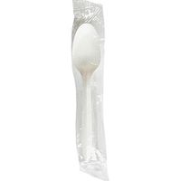 Lagasse General Paper Individually Wrapped Medium-Weight Spoons, White, Pack of 1,000