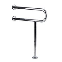 He Xiang Firm Bathroom stainless steel handrails elderly toilet seat support handrails anti-slip U handles (Color : B)