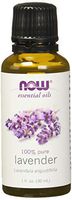 NOW Essential Oils, Lavender Oil, Soothing Aromatherapy Scent, Steam Distilled, 100% Pure, Vegan, Child Resistant Cap, 1-Ounce