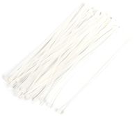 Uxcell Electrical Cord Cable Tie Fastener, 150mm x 3mm, 50 Pcs, Off White