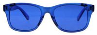 Colored Lens Color Therapy Glasses - Classic Style (Blue)