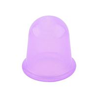 diffstyle Silicone Cupping Cup Body Massage Helper Anti Cellulite Vacuum for Neck Face Back Massage (Purple)