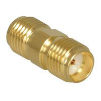 Amphenol Connex Adapter, SMA Jack To SMA Jack, Straight, PTFE Insulating Material, Brass Body, 50 Ohm Impedance, 18Hz Max Frequency