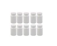 VNDEFUL 10PCS Plastic Empty Solid Powder Medicin Bottles Pill Tablet Container (20ml)