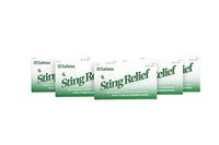 Safetec Sting Relief Wipes 10ct Box (5 Pack of 10ct Wipes - 50 Sting Wipes) for Insect Bites & Stings