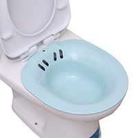 YXIUER Portable Sitz Bath Over-The-Toilet for Hemorrhoidal Relief, Post Episiotomy Patients, Pregnant Women and The Elderly,Blue