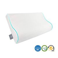 MINEHOME Memory Foam Pillow, Back Pain Relief Bed Pillows for Sleeping Contour Orthopedic Neck Cervical Support Pillows for Back Side Sleepers with Breathable Hypoallergenic Pillowcase,Standard Size