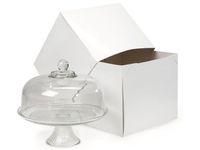 Gloss White 2 Pc Gift Boxes - White Gloss Gift Boxes 12x12 X10" 100% Recycled - 2 Piece China Boxes (25 Boxes) - WRAPS-WC18