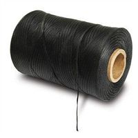 Waxed Lacing Tape, 500 Yard Spool, Black