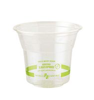 World Centric Compostable 10 Ounce Clear PLA Cold Cup (Package of 500 Cups)