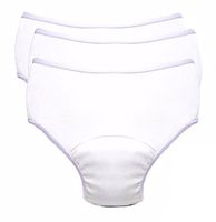 Comfort Finds Ladies Reusable Incontinence Panty 10oz 3-Pack - White - Small 25-27 - 3 Pack