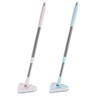 GardenHelper Scalable Rotatable Long Extendable Handle Removable Tub/Bathroom/Tile/Scrub Brush Scrubber Telescopic Lightweight Alloy Handle Detachable (1, color sent random)