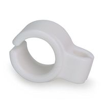 Cigarette Holder Ring- Hands Free Cigarette Holder Ring to Protect Your Finger Turn Yellow for Console Gamers, Musicians and Drivers, Silicone Smoke Hand Rack for Smokers (1pc White)