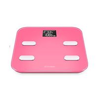 XF Scales Body Fat Scale - Home Dormitory Small Smart Body Weight Scale Weight Loss Scale Bluetooth Precision Electronic Scale Bathroom Accessorie (Color : Pink)
